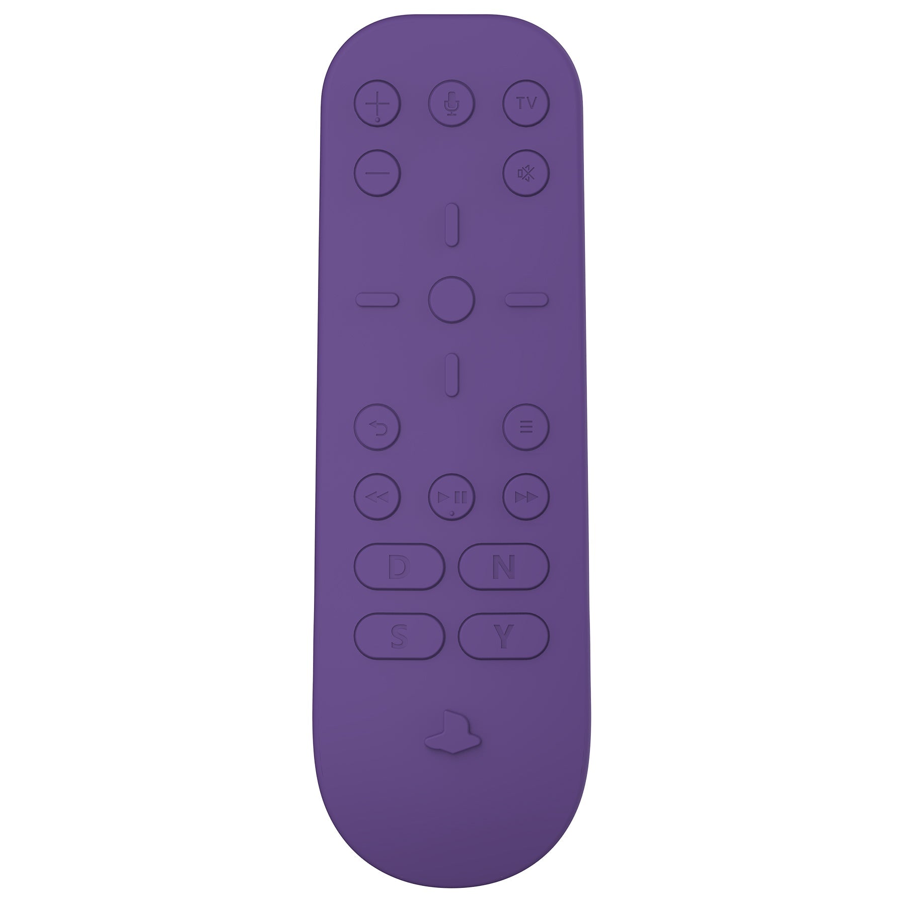 PlayVital Purple Silicone Protective Remote Case for PS5 Media Remote Cover, Ergonomic Design Full Body Protector Skin for PS5 Remote Control - PFPJ078 PlayVital