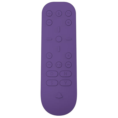 PlayVital Purple Silicone Protective Remote Case for PS5 Media Remote Cover, Ergonomic Design Full Body Protector Skin for PS5 Remote Control - PFPJ078 PlayVital