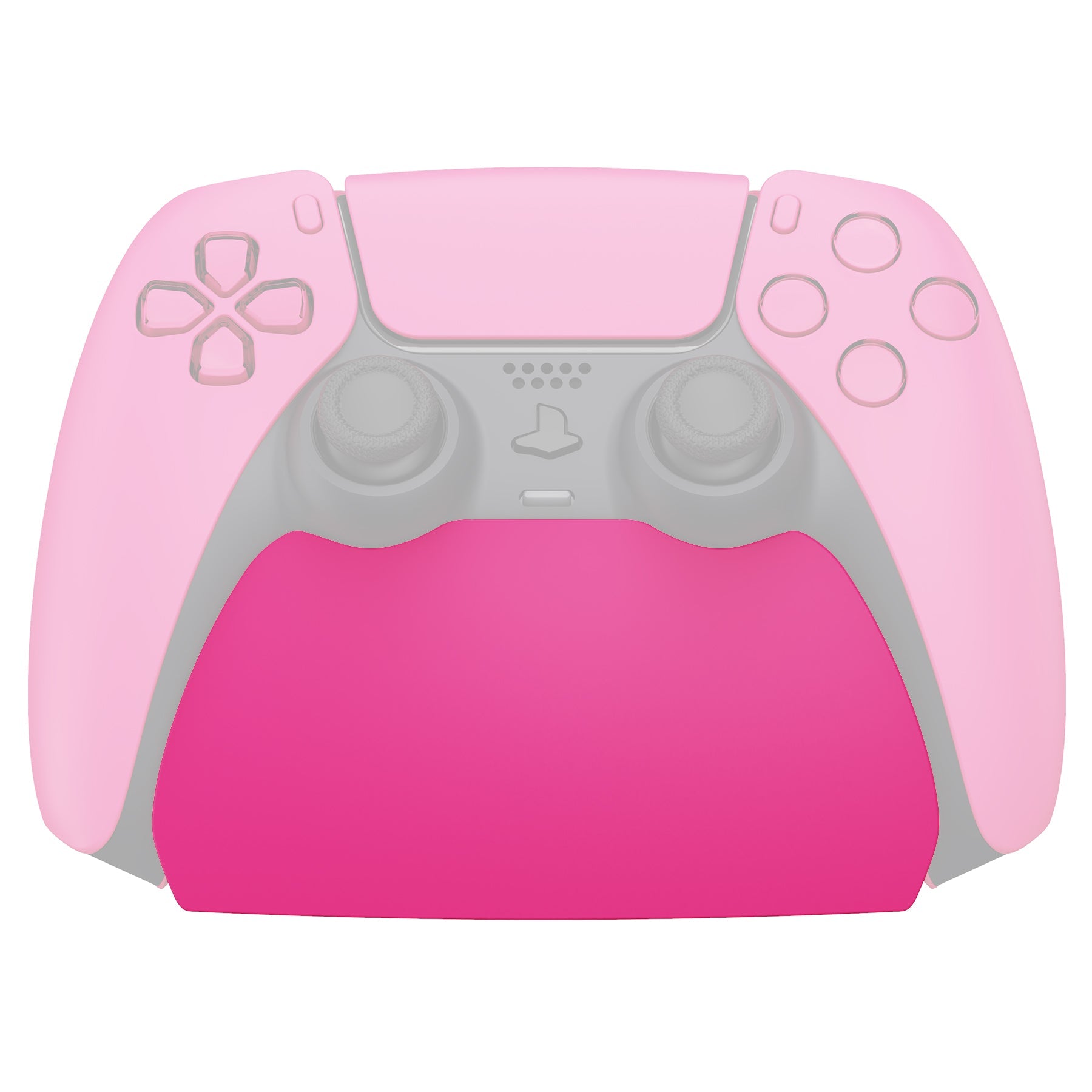 PlayVital Nova Pink Controller Display Stand for PS5, Gamepad Accessories Desk Holder for PS5 Controller with Rubber Pads - PFPJ080 PlayVital