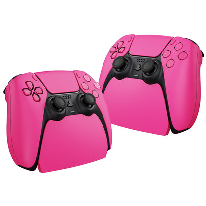 PlayVital Nova Pink Controller Display Stand for PS5, Gamepad Accessories Desk Holder for PS5 Controller with Rubber Pads - PFPJ080 PlayVital