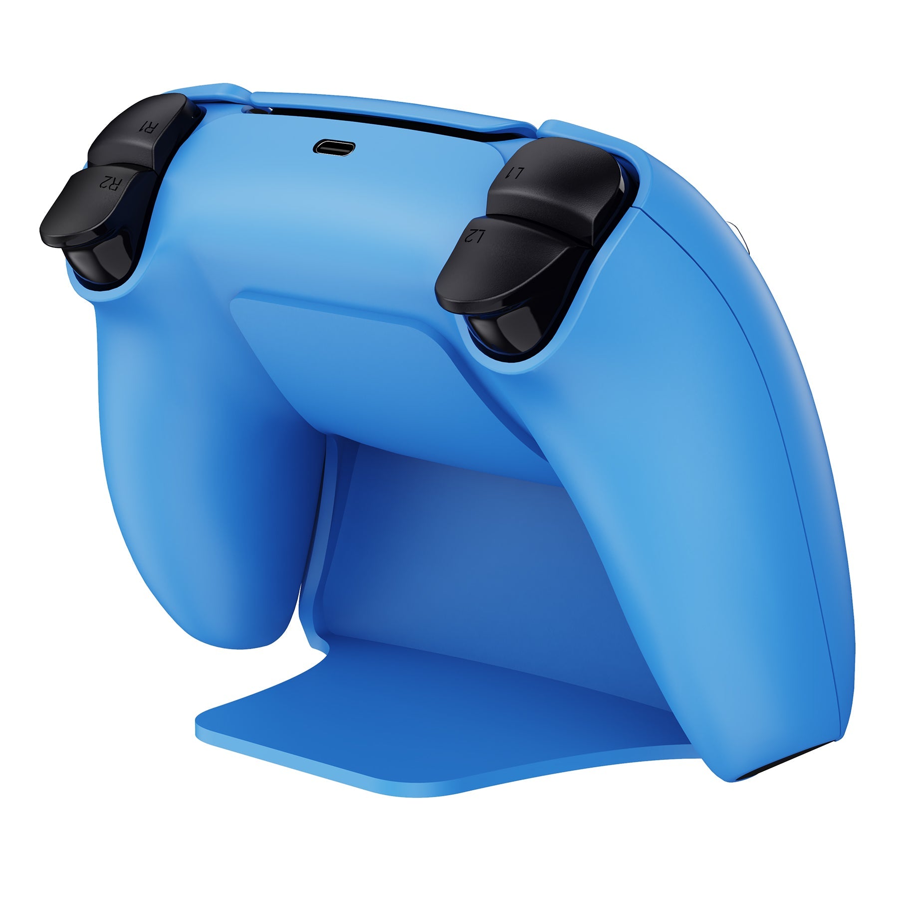 PlayVital Starlight Blue Controller Display Stand for PS5, Gamepad Accessories Desk Holder for PS5 Controller with Rubber Pads - PFPJ081 PlayVital