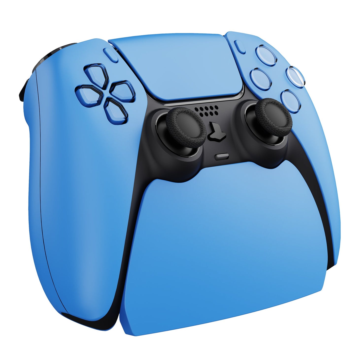 PlayVital Starlight Blue Controller Display Stand for PS5, Gamepad Accessories Desk Holder for PS5 Controller with Rubber Pads - PFPJ081 PlayVital