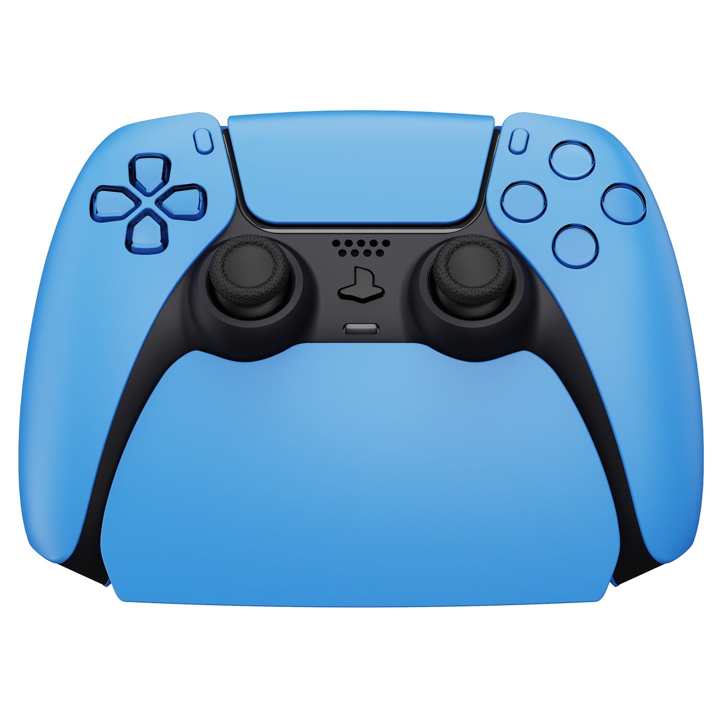 PlayVital Starlight Blue Controller Display Stand for PS5, Gamepad Accessories Desk Holder for PS5 Controller with Rubber Pads - PFPJ081 PlayVital