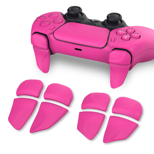 PlayVital Nova Pink 2 Pair Shoulder Buttons Extension Triggers for PS5 Controller, Game Improvement Adjusters for PS5 Controller, Bumper Trigger Extenders for PS5 Controller - PFPJ088 PlayVital