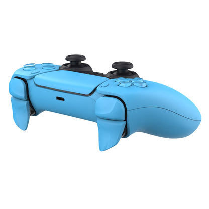 PlayVital Starlight Blue 2 Pair Shoulder Buttons Extension Triggers for PS5 Controller, Game Improvement Adjusters for PS5 Controller, Bumper Trigger Extenders for PS5 Controller - PFPJ089 PlayVital