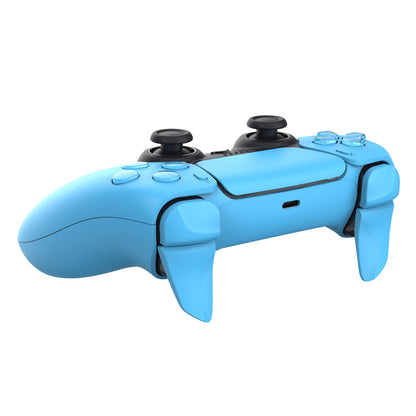 PlayVital Starlight Blue 2 Pair Shoulder Buttons Extension Triggers for PS5 Controller, Game Improvement Adjusters for PS5 Controller, Bumper Trigger Extenders for PS5 Controller - PFPJ089 PlayVital