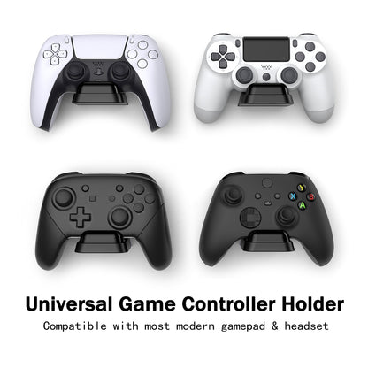 PlayVital 2 Pack Universal Game Controller Wall Mount for ps5 & Headset, Wall Stand for Xbox Series Controller, Wall Holder for Switch Pro Controller, Dedicated Console Hanger Mode for ps5 - Black - PFPJ092 playvital