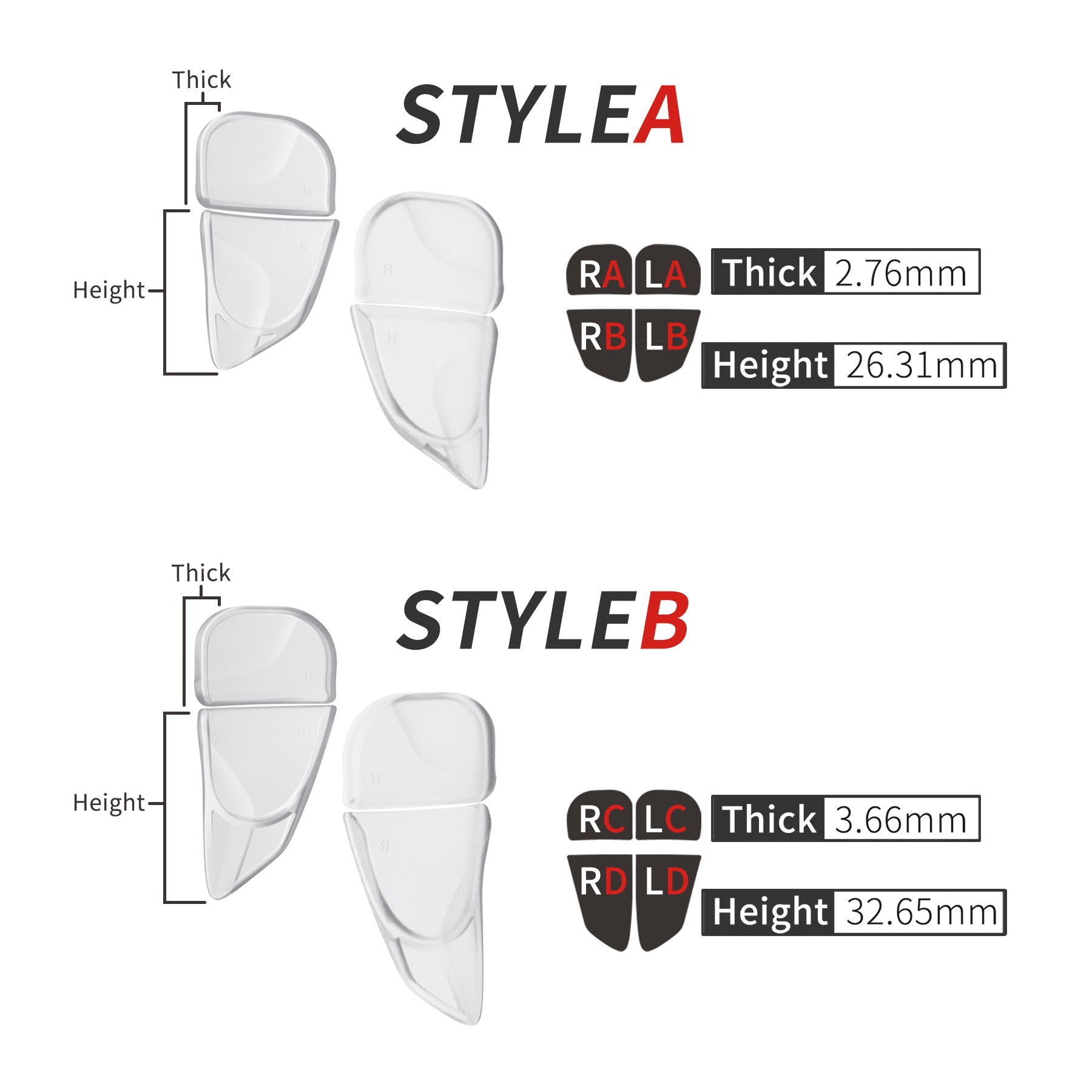 PlayVital Blade 2 Pair Shoulder Buttons Extension Triggers for ps5 Controller, Game Improvement Adjusters for ps5 Controller, Bumper Trigger Extenders for ps5 Controller - Semi-Transparent Clear - PFPJ104 PlayVital