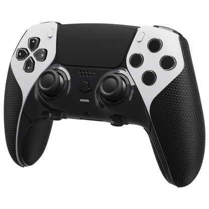 PlayVital Anti-Skid Sweat-Absorbent Controller Grip for ps5 Edge Wireless Controller, Professional Textured Soft PU Handle Grips Anti Sweat Protector for ps5 Edge Controller - Black - PFPJ112 PlayVital