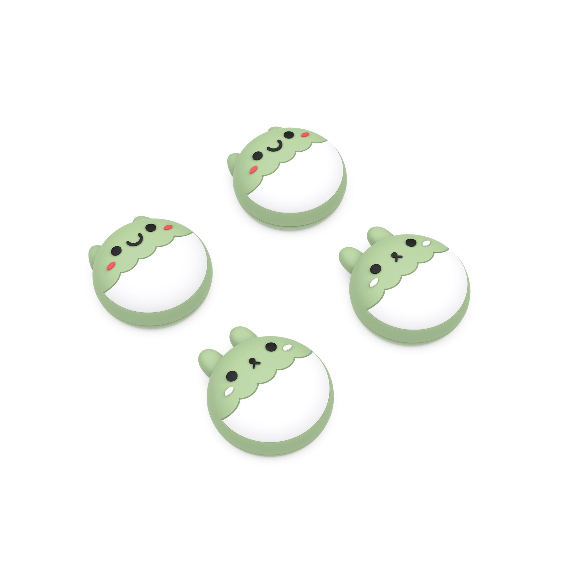 PlayVital Rabbit & Squirrel Cute Thumb Grip Caps for ps5/4 Controller, Silicone Analog Stick Caps Cover for Xbox Series X/S, Thumbstick Caps for Switch Pro Controller - Matcha Green - PJM3004 PlayVital