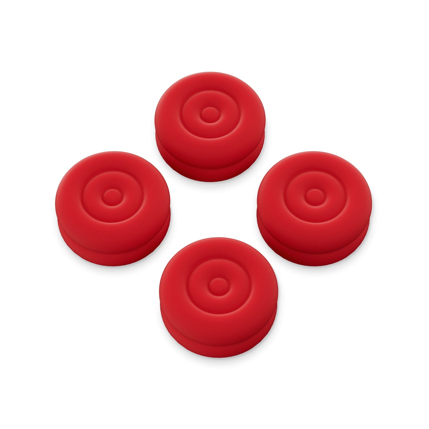 PlayVital Thumbs Cushion Caps Thumb Grips for ps5, for ps4, Thumbstick Grip Cover for Xbox Series X/S, Thumb Grip Caps for Xbox One, Elite Series 2, for Switch Pro Controller - Passion Red- PJM3026 PlayVital