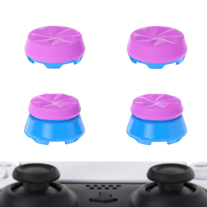 Products PlayVital Thumbs Assault Hurricane Thumbstick Extender for ps5 Controller, Thumb Grips for ps4 Controllers, Joystick Caps for ps5/4 Controller -2 High Raise and 2 Mid Raise Concave - Orchid Purple & Heaven Blue - PJM4008 PlayVital