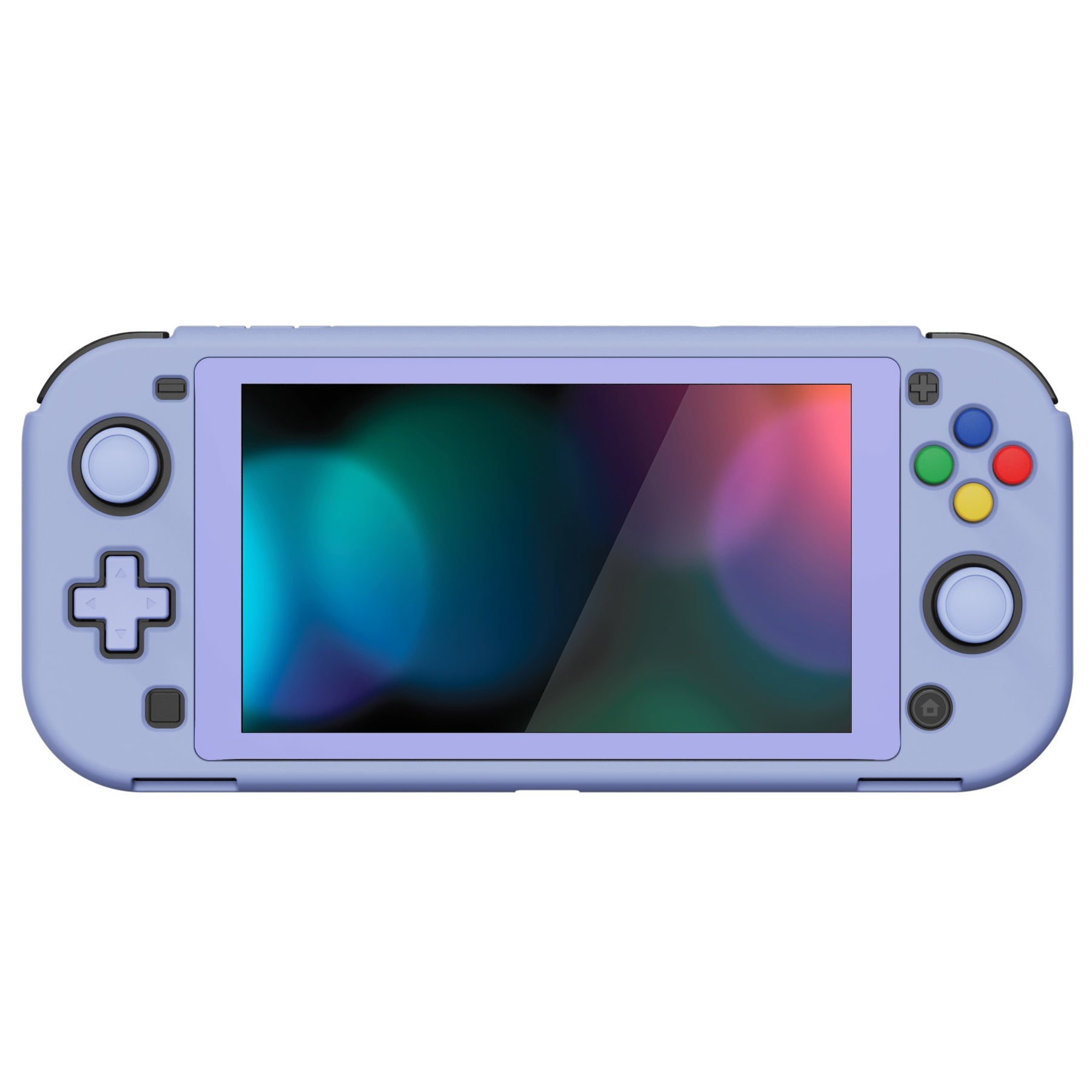 PlayVital ZealProtect Protective Case for Nintendo Switch Lite, Hard Shell Ergonomic Grip Cover for Nintendo Switch Lite w/Screen Protector & Thumb Grip Caps & Button Caps - Light Violet - PSLYP3004 playvital