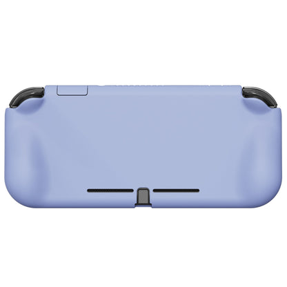 PlayVital ZealProtect Protective Case for Nintendo Switch Lite, Hard Shell Ergonomic Grip Cover for Nintendo Switch Lite w/Screen Protector & Thumb Grip Caps & Button Caps - Light Violet - PSLYP3004 playvital