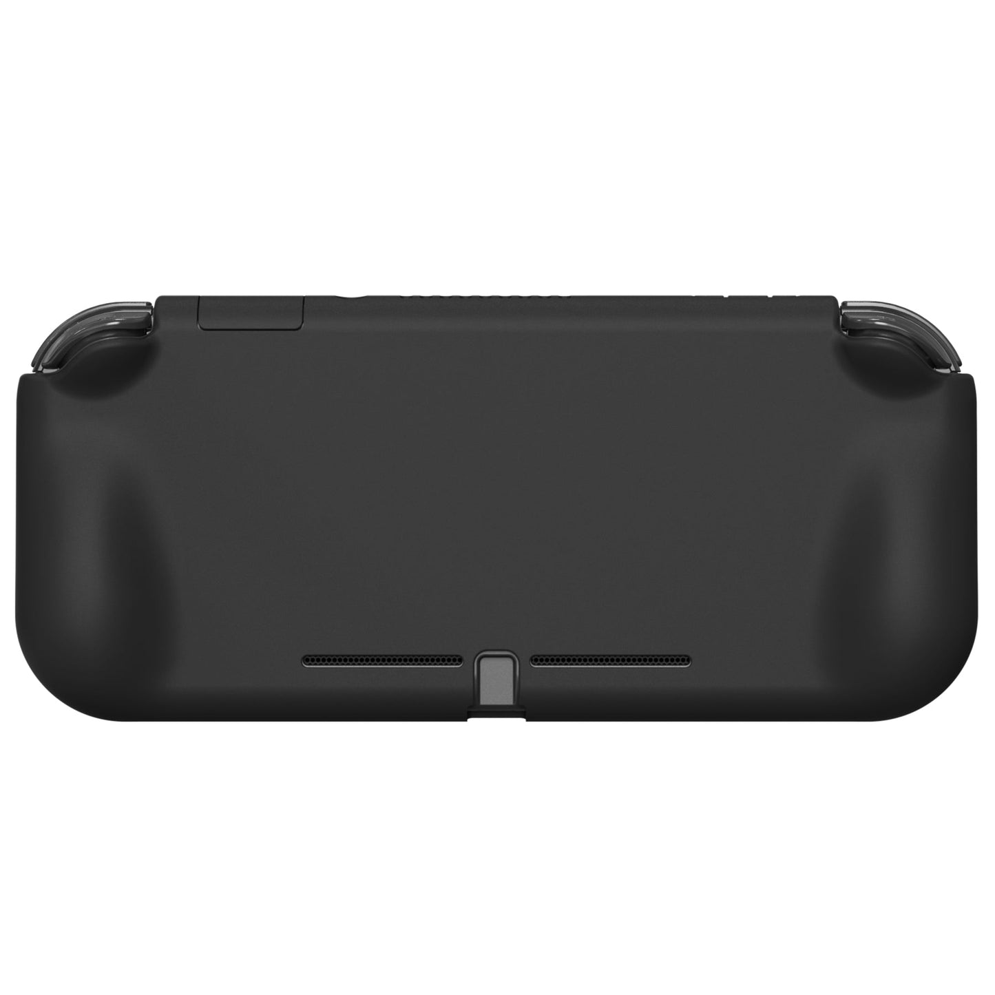 PlayVital ZealProtect Protective Case for Nintendo Switch Lite, Hard Shell Ergonomic Grip Cover for Nintendo Switch Lite w/Screen Protector & Thumb Grip Caps & Button Caps - Black - PSLYP3007 playvital