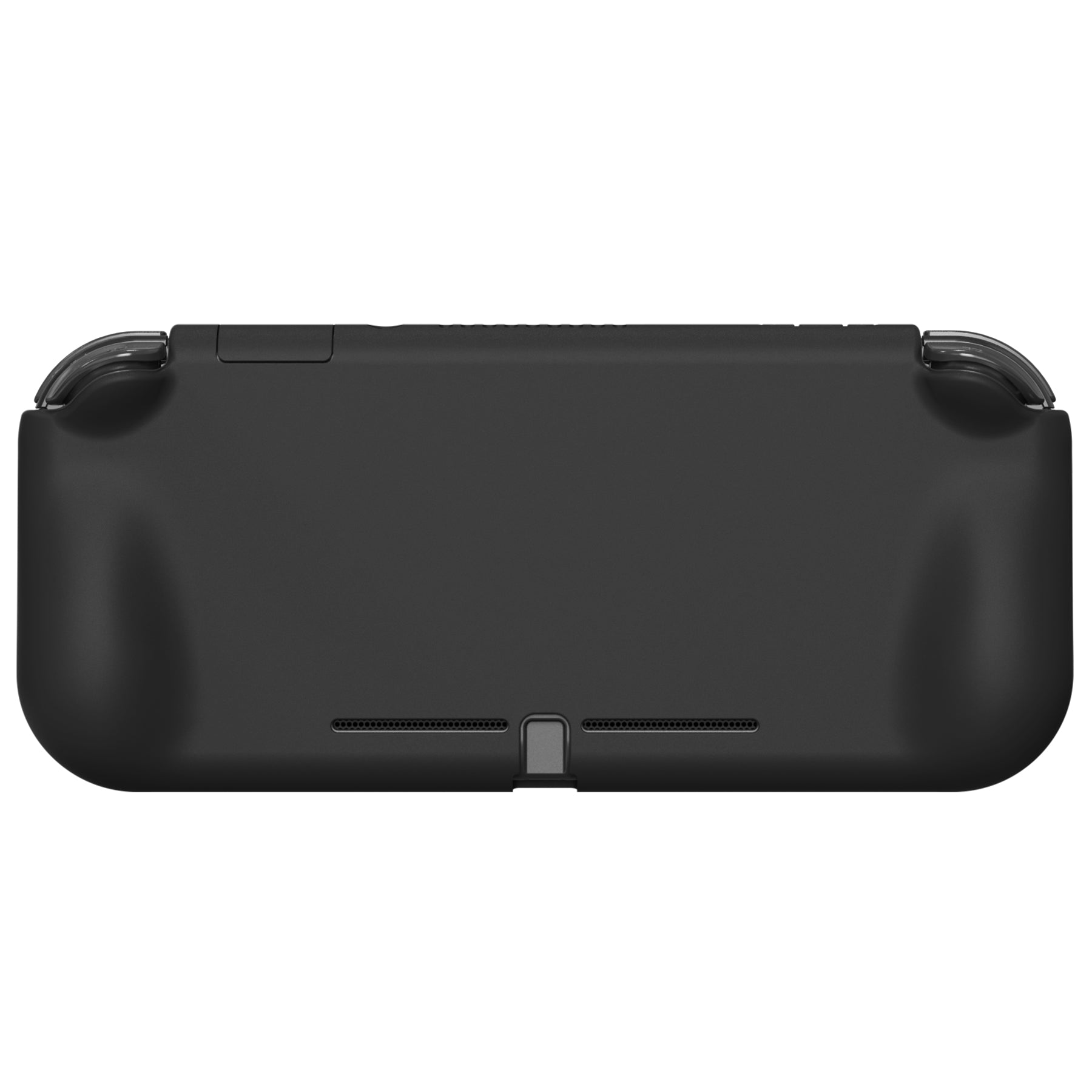 PlayVital ZealProtect Protective Case for Nintendo Switch Lite, Hard Shell Ergonomic Grip Cover for Nintendo Switch Lite w/Screen Protector & Thumb Grip Caps & Button Caps - Black - PSLYP3007 playvital