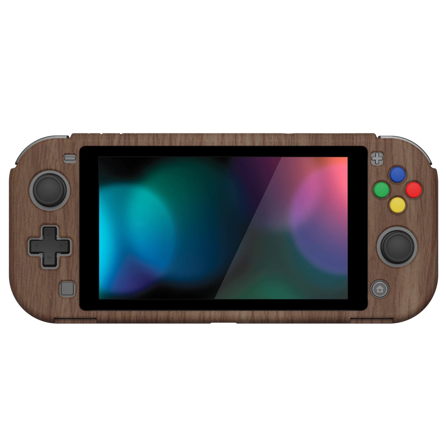 PlayVital ZealProtect Protective Case for Nintendo Switch Lite, Hard Shell Ergonomic Grip Cover for Nintendo Switch Lite w/Screen Protector & Thumb Grip Caps & Button Caps - Wood Grain - PSLYS2001 playvital