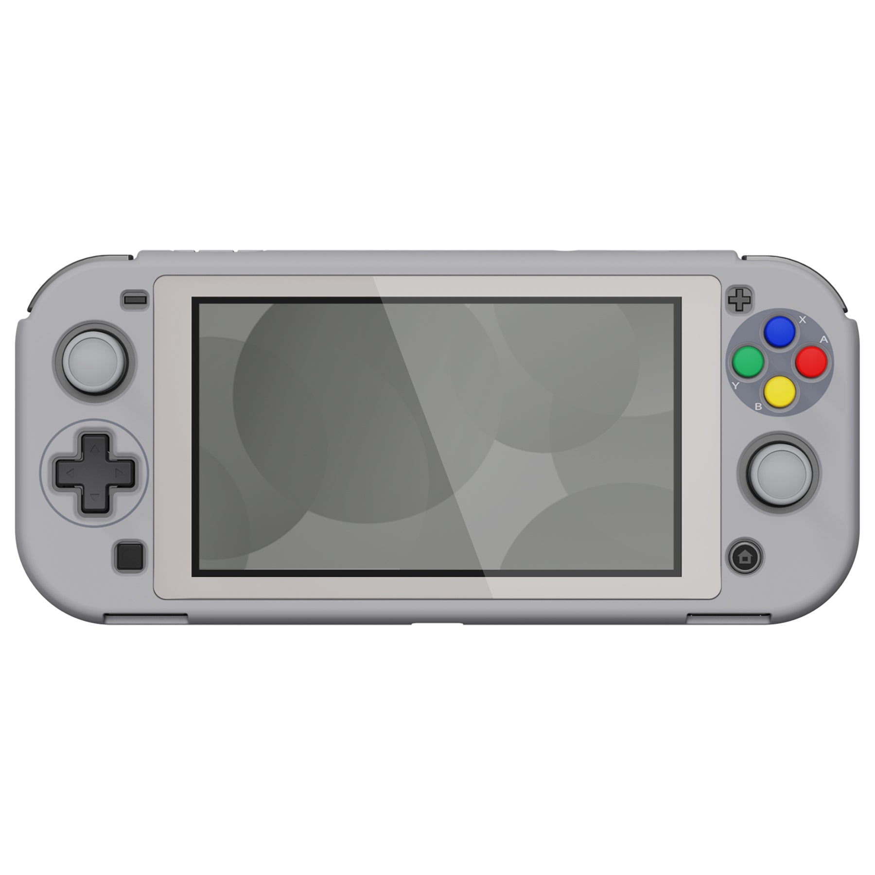 PlayVital ZealProtect Protective Case for Nintendo Switch Lite, Hard Shell Ergonomic Grip Cover for Switch Lite w/Screen Protector & Thumb Grip Caps & Button Caps - SFC SNES Classic EU Style - PSLYY7001 PlayVital