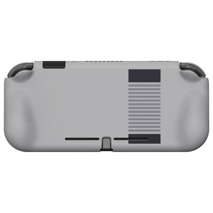 PlayVital ZealProtect Protective Case for Nintendo Switch Lite, Hard Shell Ergonomic Grip Cover for Switch Lite w/Screen Protector & Thumb Grip Caps & Button Caps - Classics NES Style - PSLYY7003 PlayVital