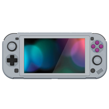 PlayVital ZealProtect Protective Case for Nintendo Switch Lite, Hard Shell Ergonomic Grip Cover for Switch Lite w/Screen Protector & Thumb Grip Caps & Button Caps - Classic 1989 GB DMG-01 - PSLYY7005 PlayVital