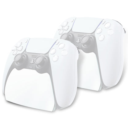 PlayVital 2セット ps5コントローラー対応用ディスプレイスタンド、デュアルセンス５対応収納スタンド、ps5コントローラー対応用机収納スタンド、スタンドホルダー、滑り止めラバーパッド付き【ホワイト】
