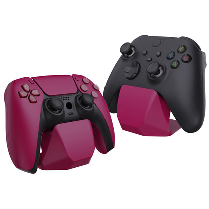 PlayVital 2個セット ユニバーサルゲームコントローラーディスプレイスタンド PS5 & PS4 & Switch Pro & Xbox Series X/S コントローラー用【レッド】