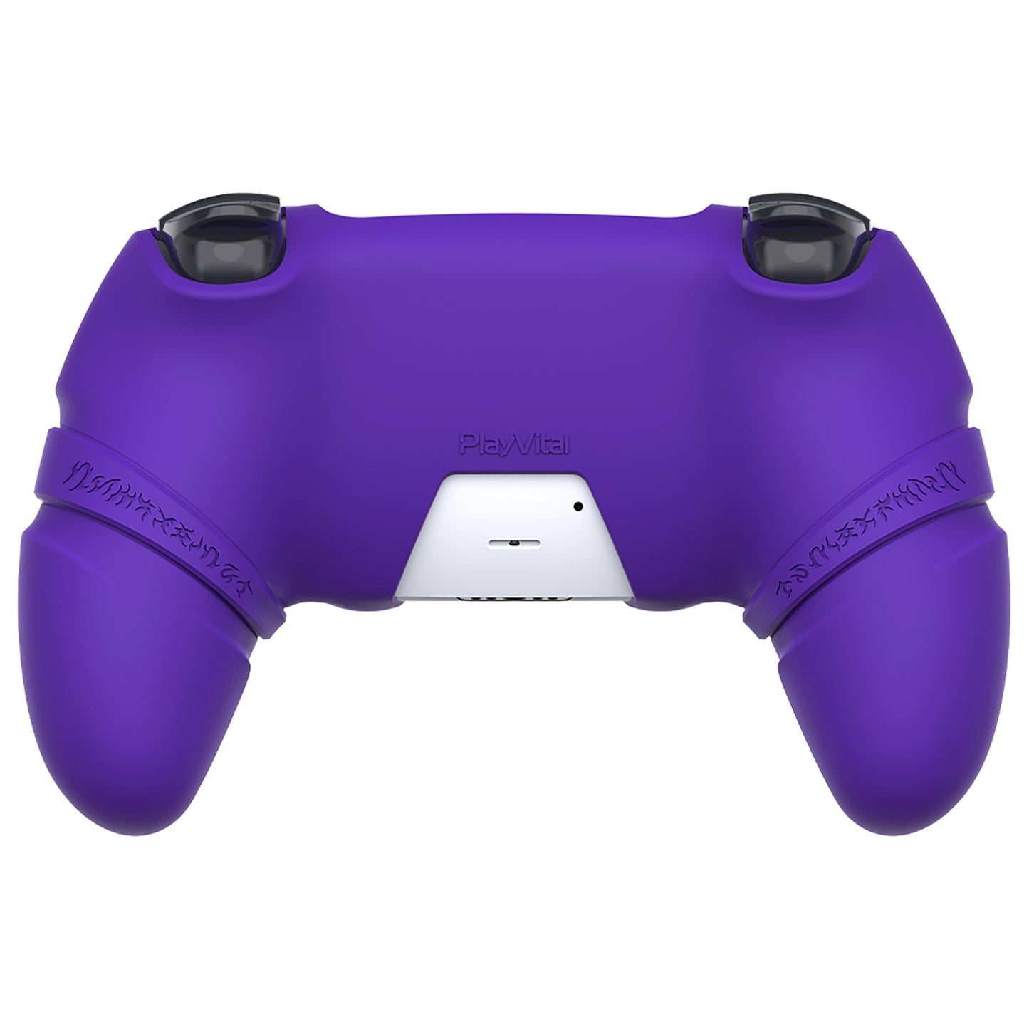 PlayVital 2 Set Runes Edition Silicone Cover Skin for PS5 Controller with Thumb Grips & Touchpad Skin & D-pad Area Sticker, Compatible with PS5 Charging Dock - Purple - FVEPFP007 PlayVital