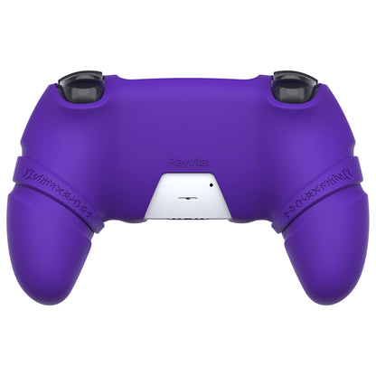 PlayVital 2 Set Runes Edition Silicone Cover Skin for PS5 Controller with Thumb Grips & Touchpad Skin & D-pad Area Sticker, Compatible with PS5 Charging Dock - Purple - FVEPFP007 PlayVital