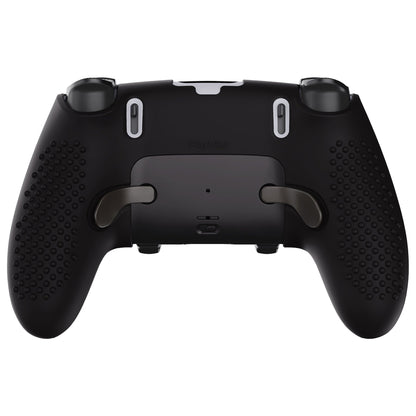 PlayVital 3D Studded Edition Anti-Slip Silicone Cover Case with Thumb Grip Caps for PS5 Edge Controller - Black - ETPFP001 PlayVital