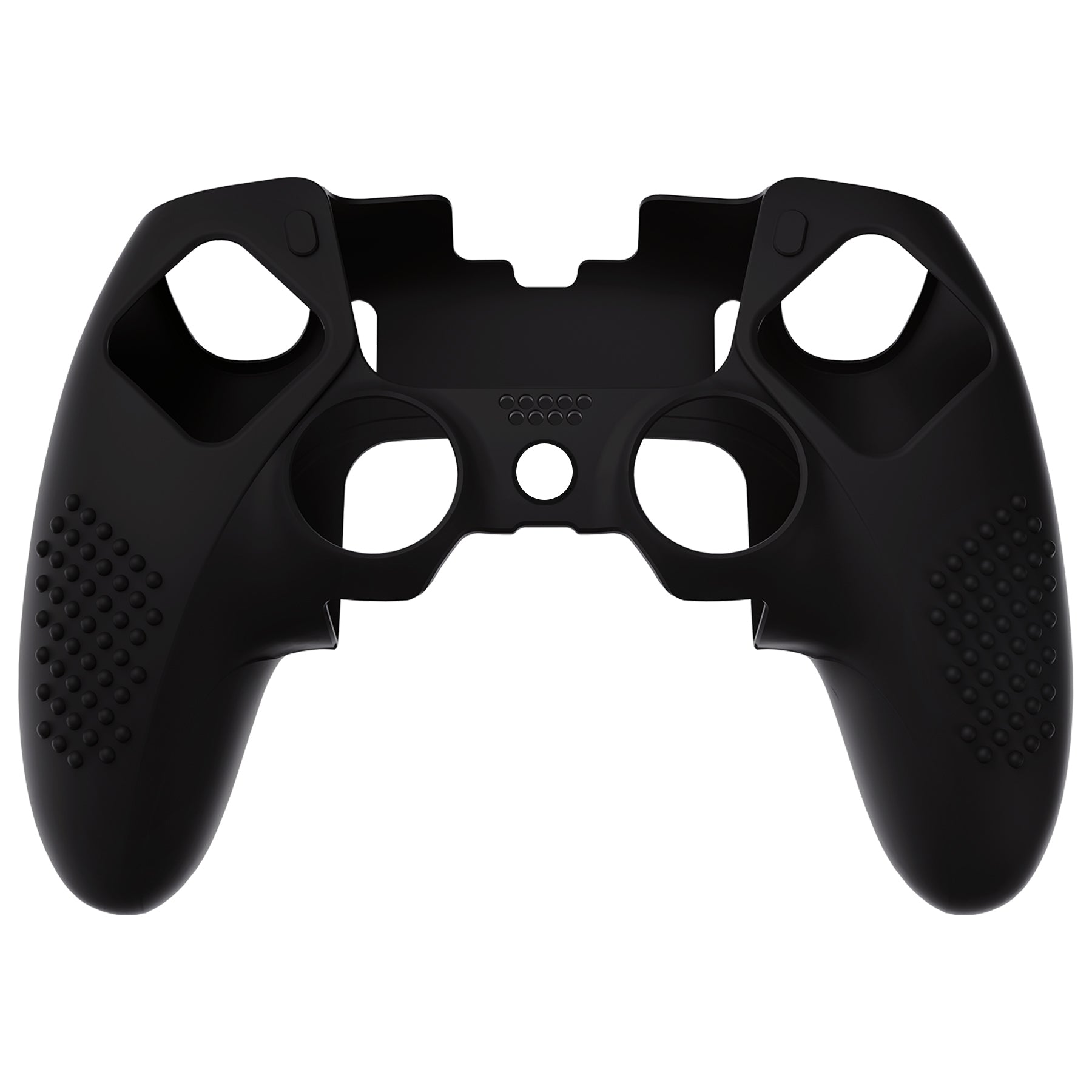 PlayVital 3D Studded Edition Anti-Slip Silicone Cover Case with Thumb Grip Caps for PS5 Edge Controller - Black - ETPFP001 PlayVital