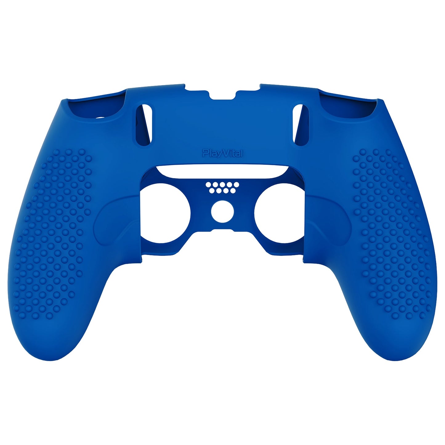 PlayVital 3D Studded Edition Anti-Slip Silicone Cover Case with Thumb Grip Caps for PS5 Edge Controller - Blue - ETPFP009 PlayVital