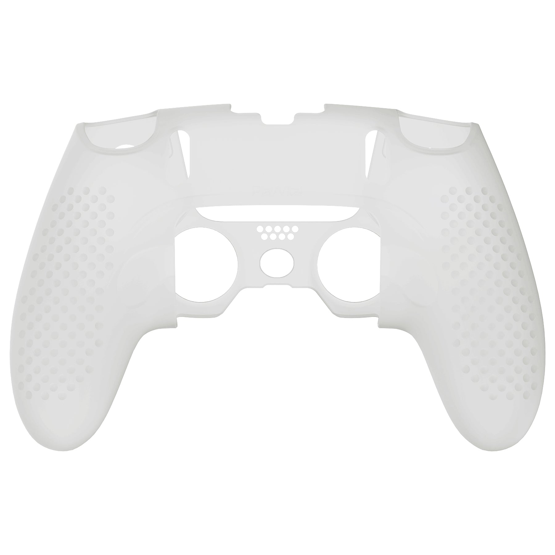 PlayVital 3D Studded Edition Anti-Slip Silicone Cover Case with Thumb Grip Caps for PS5 Edge Controller - Glow in Dark - Green - ETPFP007 PlayVital