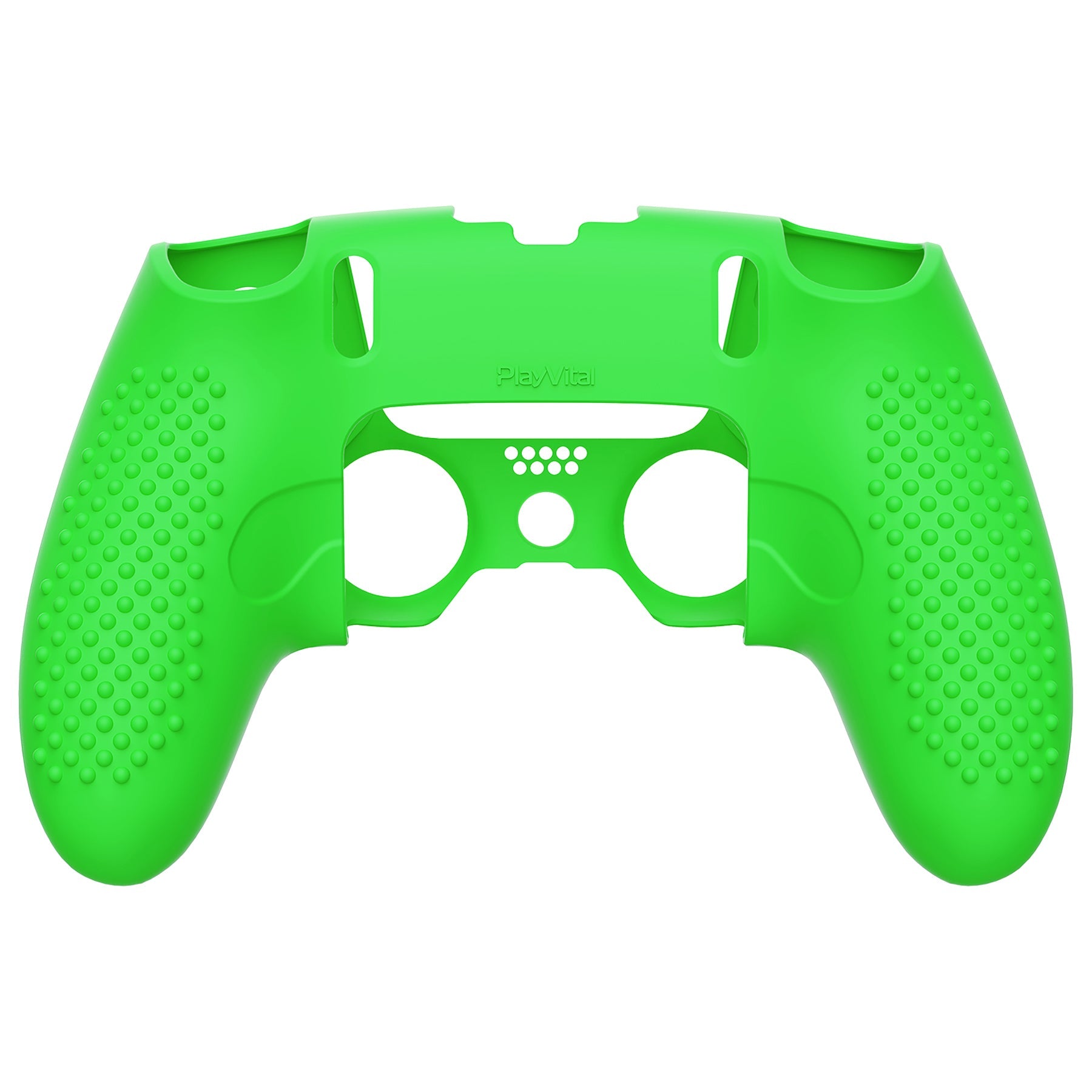 PlayVital 3D Studded Edition Anti-Slip Silicone Cover Case with Thumb Grip Caps for PS5 Edge Controller - Green - ETPFP012 PlayVital