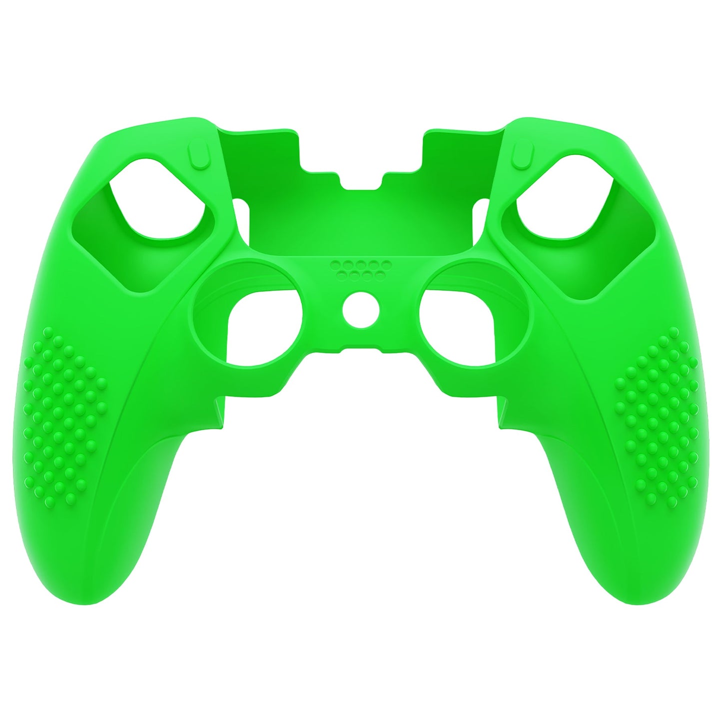 PlayVital 3D Studded Edition Anti-Slip Silicone Cover Case with Thumb Grip Caps for PS5 Edge Controller - Green - ETPFP012 PlayVital