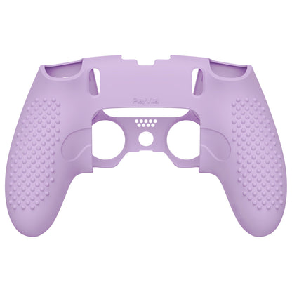 PlayVital 3D Studded Edition Anti-Slip Silicone Cover Case with Thumb Grip Caps for PS5 Edge Controller - Mauve Purple - ETPFP011 PlayVital