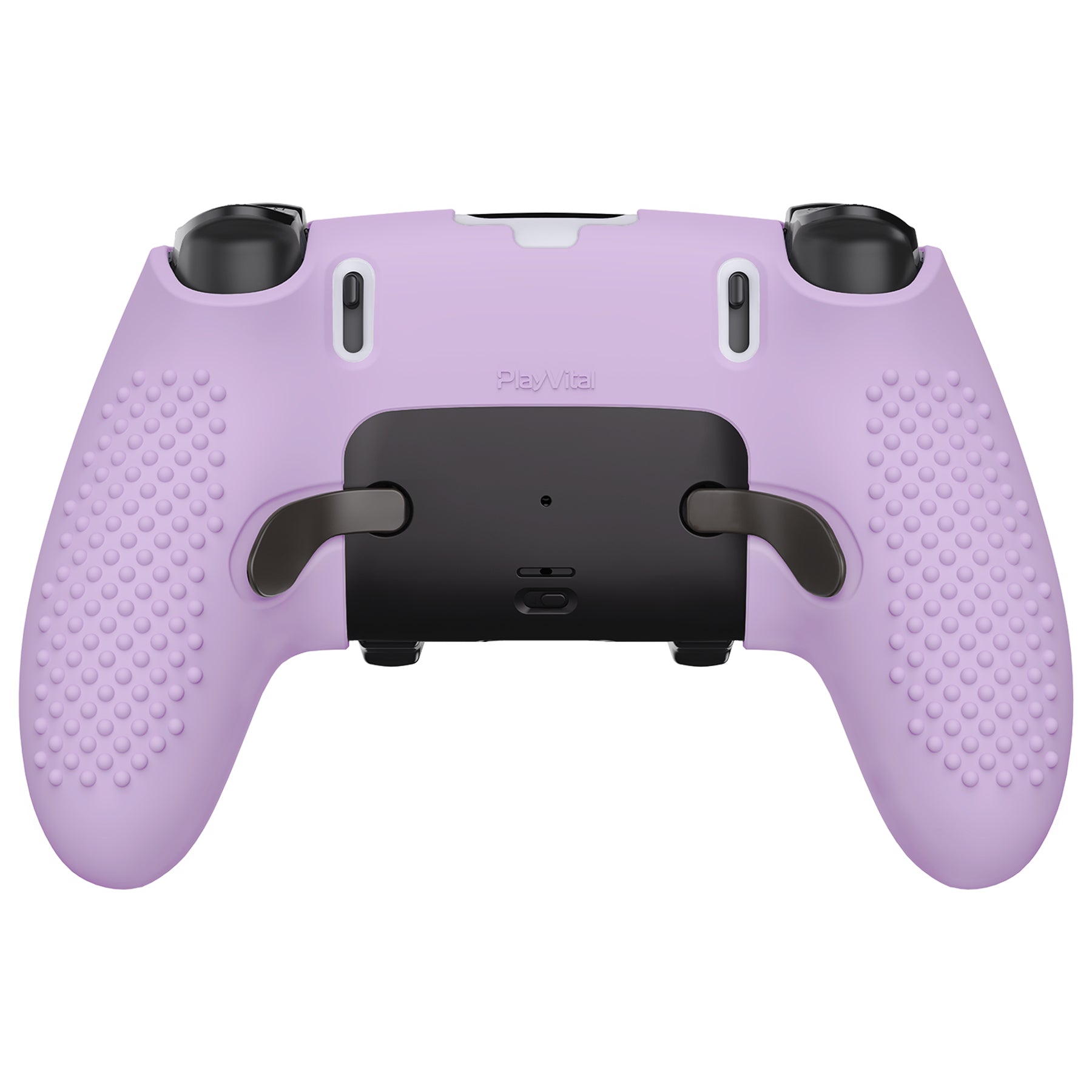 PlayVital 3D Studded Edition Anti-Slip Silicone Cover Case with Thumb Grip Caps for PS5 Edge Controller - Mauve Purple - ETPFP011 PlayVital