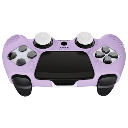 PlayVital 3D Studded Edition Anti-Slip Silicone Cover Case with Thumb Grip Caps for PS5 Edge Controller - Mauve Purple - ETPFP011 PlayVital