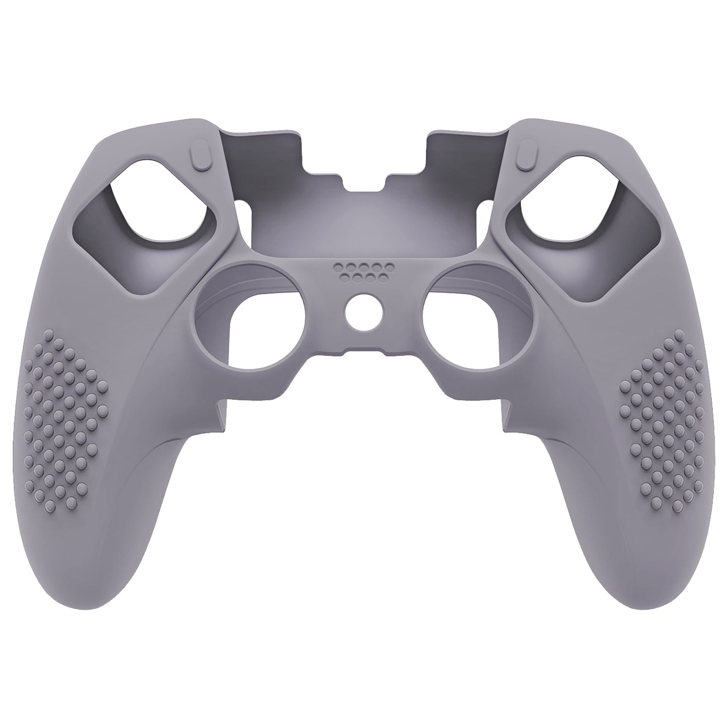 PlayVital 3D Studded Edition Anti-Slip Silicone Cover Case with Thumb Grip Caps for PS5 Edge Controller - Metallic Gray - ETPFP013 PlayVital