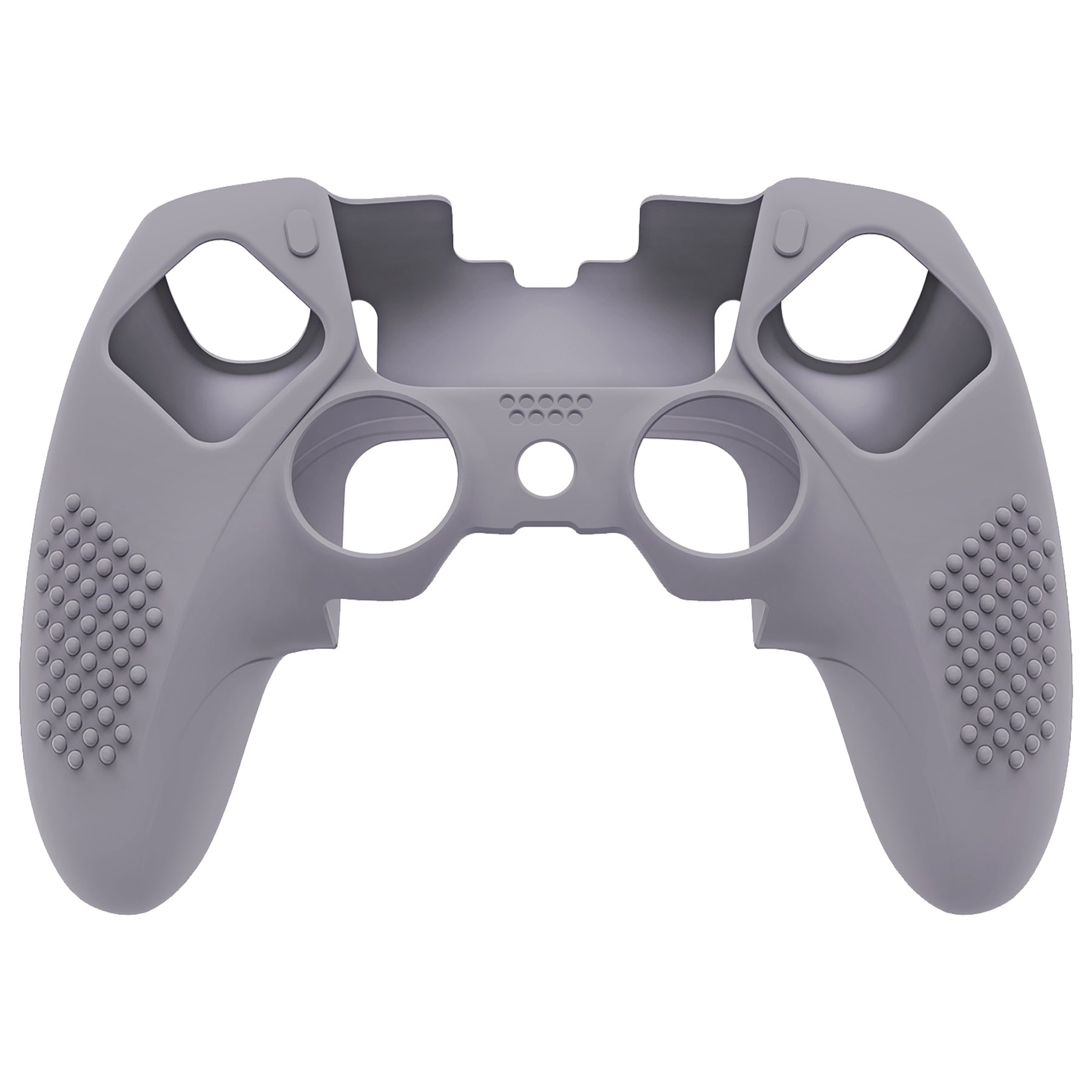 PlayVital 3D Studded Edition Anti-Slip Silicone Cover Case with Thumb Grip Caps for PS5 Edge Controller - Metallic Gray - ETPFP013 PlayVital