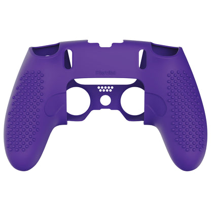 PlayVital 3D Studded Edition Anti-Slip Silicone Cover Case with Thumb Grip Caps for PS5 Edge Controller - Purple - ETPFP010 PlayVital