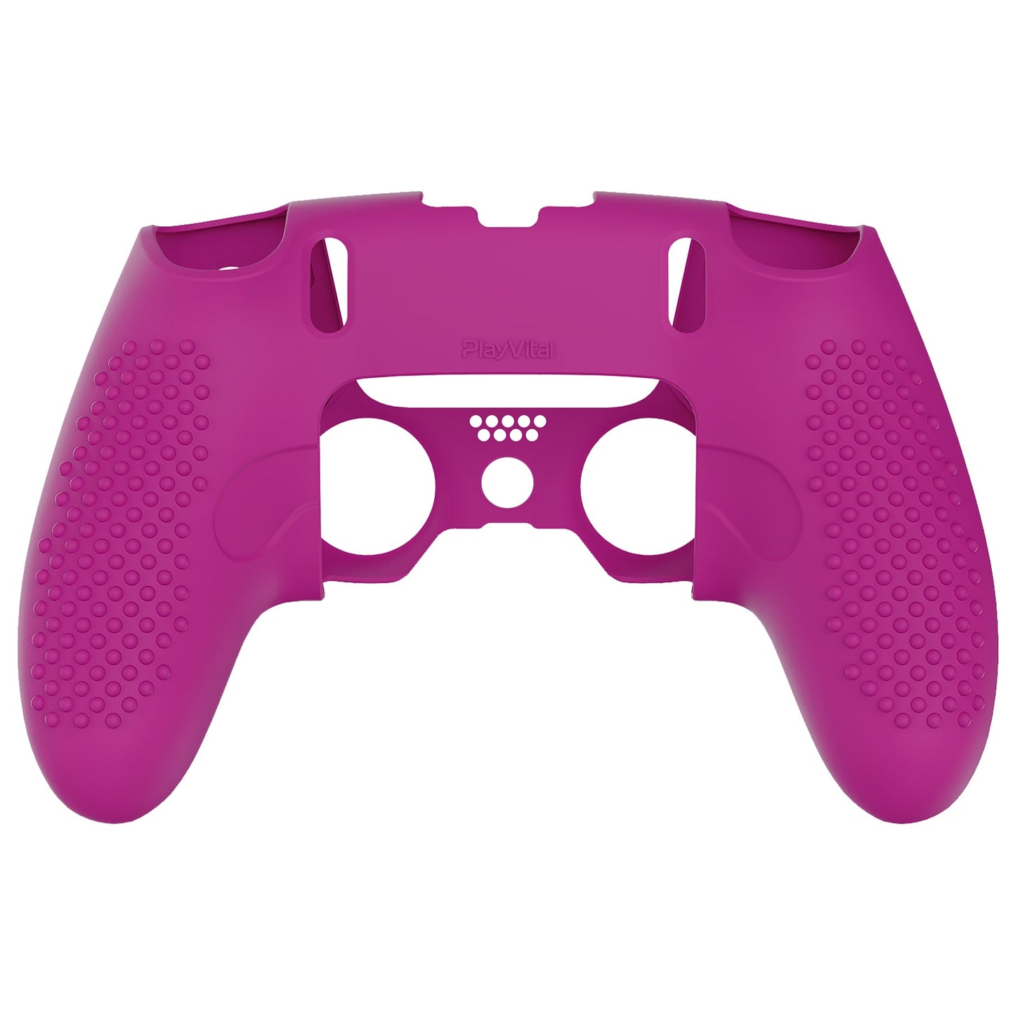 PlayVital 3D Studded Edition Anti-Slip Silicone Cover Case with Thumb Grip Caps for PS5 Edge Controller - Neon Purple - ETPFP017 PlayVital