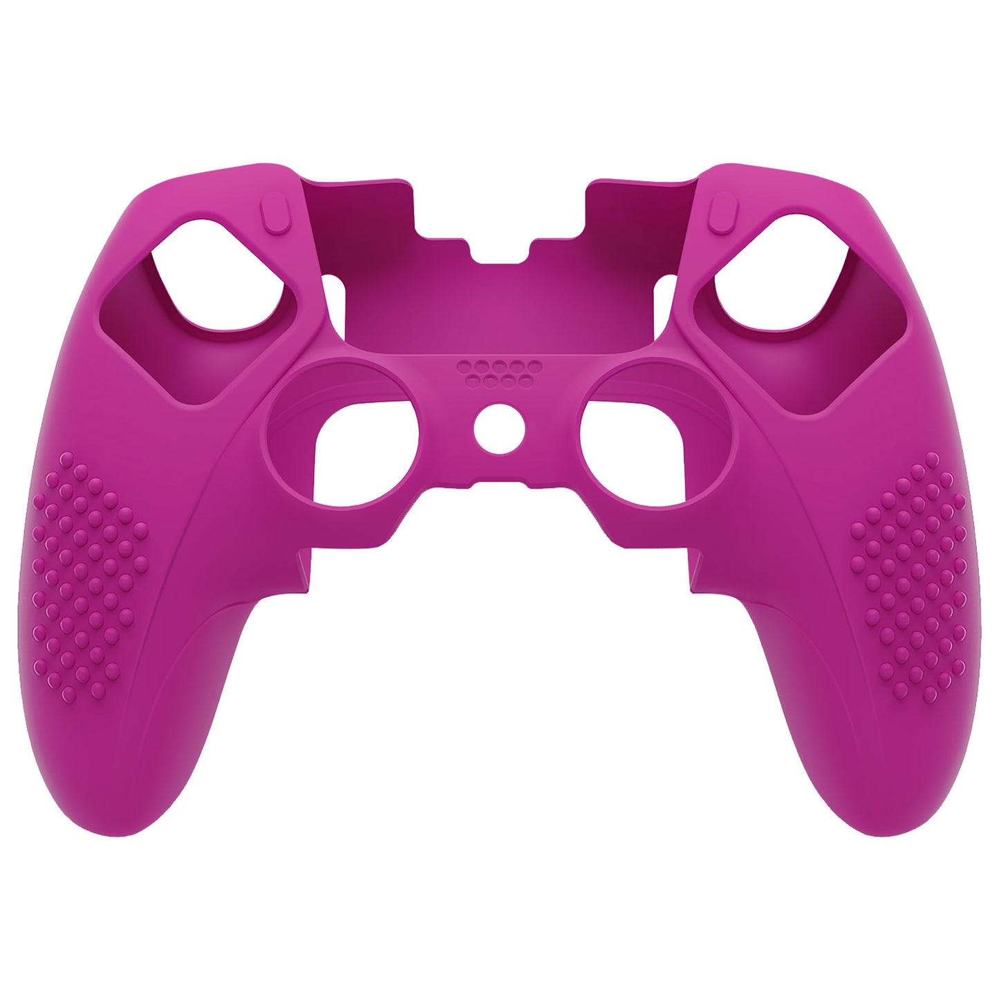 PlayVital 3D Studded Edition Anti-Slip Silicone Cover Case with Thumb Grip Caps for PS5 Edge Controller - Neon Purple - ETPFP017 PlayVital