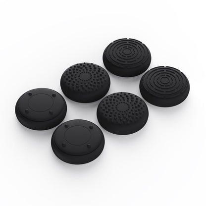 PlayVital 3D Studded Edition Anti-Slip Silicone Cover Skin with Thumb Grip Caps for PS5 Wireless Controller - Black - TDPF001 PlayVital