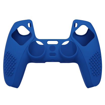 PlayVital 3D Studded Edition Anti-Slip Silicone Cover Skin with Thumb Grip Caps for PS5 Wireless Controller - Blue - TDPF008 PlayVital