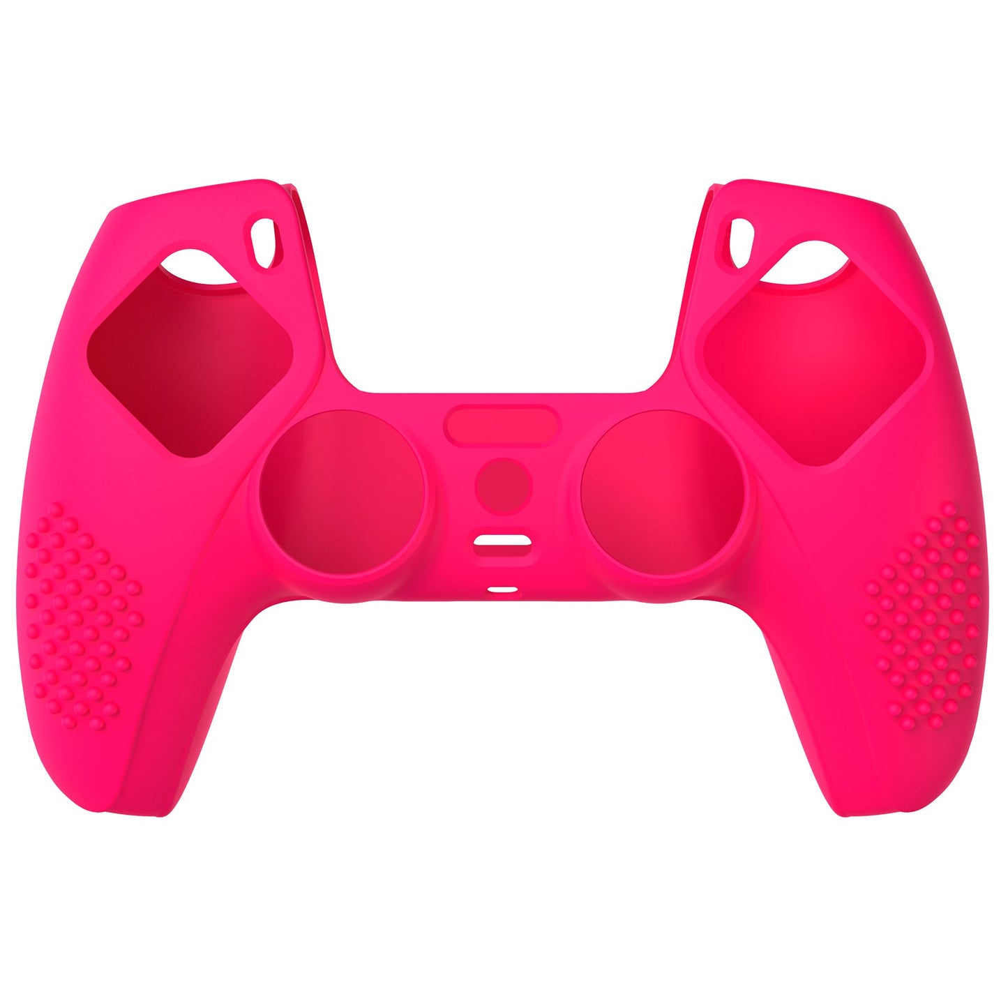 PlayVital 3D Studded Edition Anti-Slip Silicone Cover Skin with Thumb Grip Caps for PS5 Wireless Controller - Bright Pink - TDPF025 PlayVital