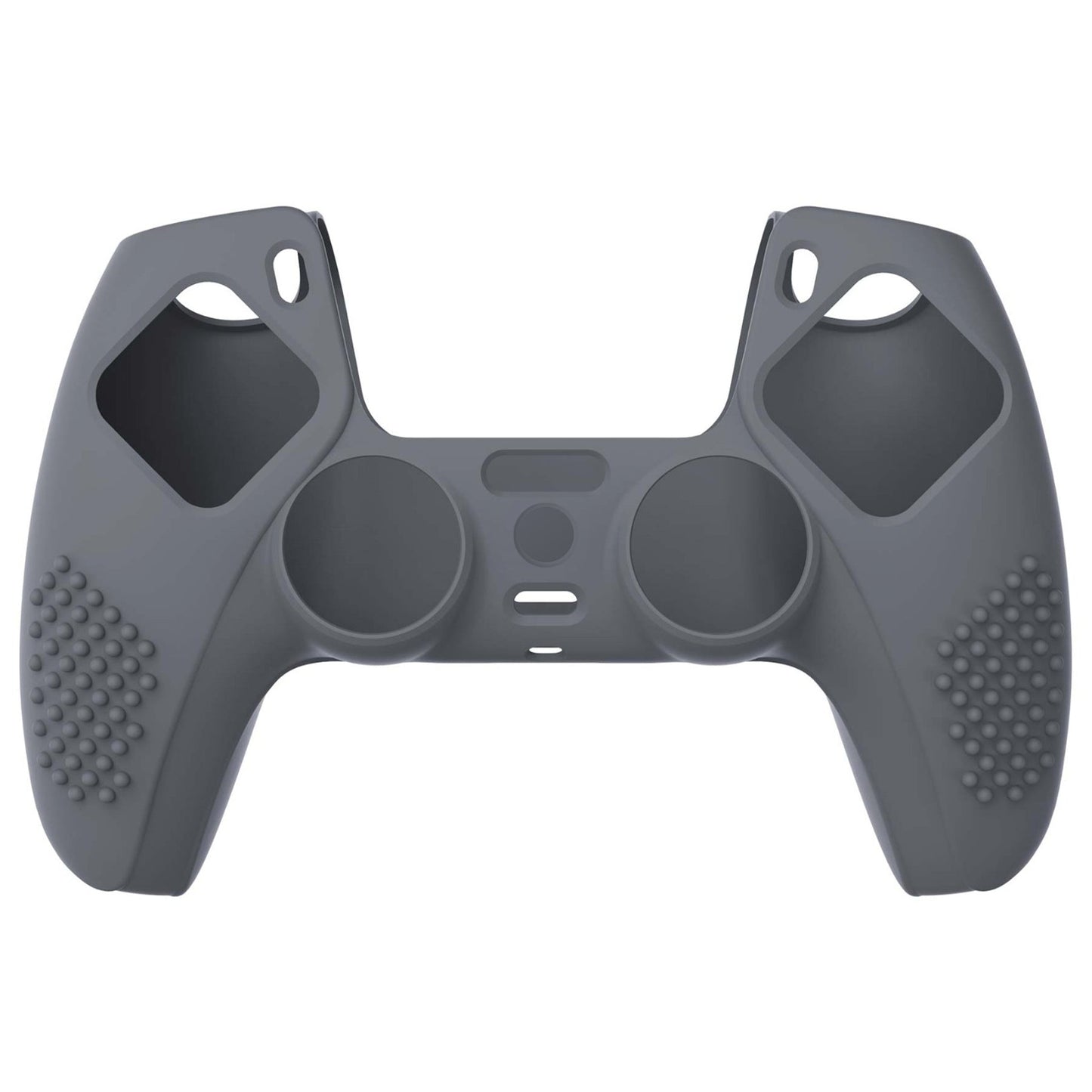 PlayVital 3D Studded Edition Anti-Slip Silicone Cover Skin with Thumb Grip Caps for PS5 Wireless Controller - Gray - TDPF006 PlayVital