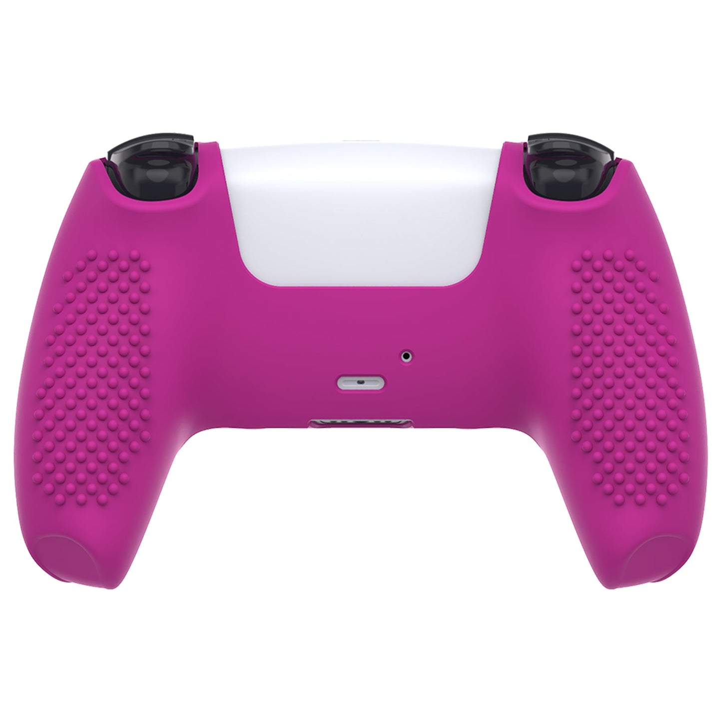 PlayVital 3D Studded Edition Anti-Slip Silicone Cover Skin with Thumb Grip Caps for PS5 Wireless Controller - Neon Purple - TDPF033 PlayVital