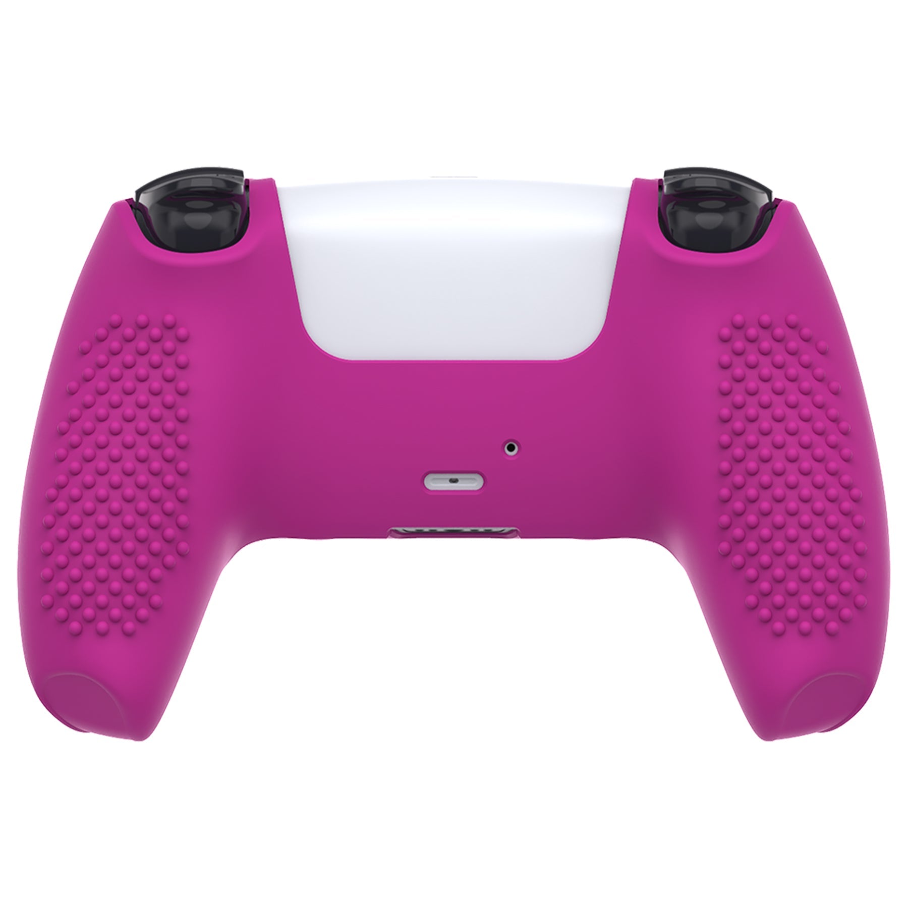 PlayVital 3D Studded Edition Anti-Slip Silicone Cover Skin with Thumb Grip Caps for PS5 Wireless Controller - Neon Purple - TDPF033 PlayVital