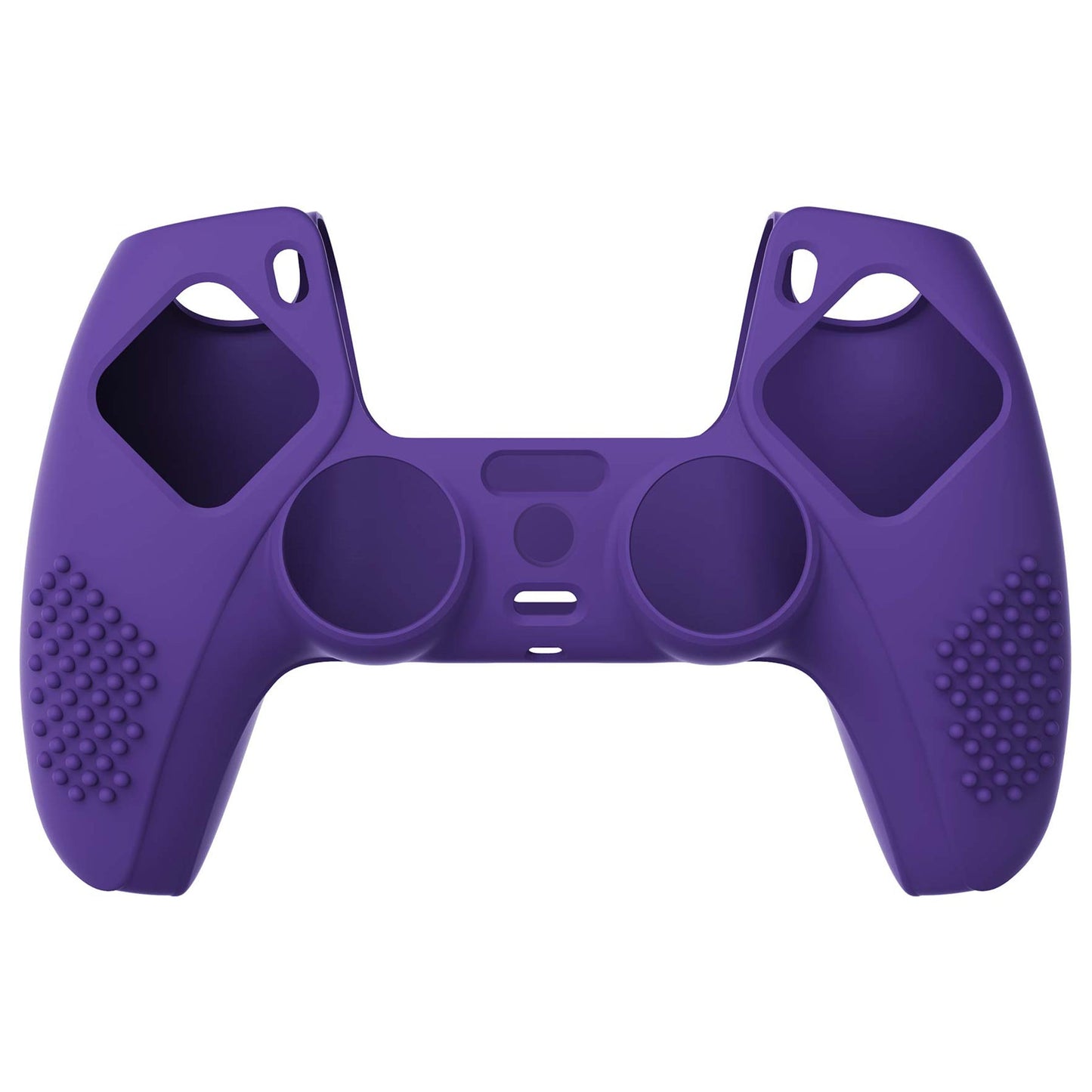 PlayVital 3D Studded Edition Anti-Slip Silicone Cover Skin with Thumb Grip Caps for PS5 Wireless Controller - Purple - TDPF007 PlayVital