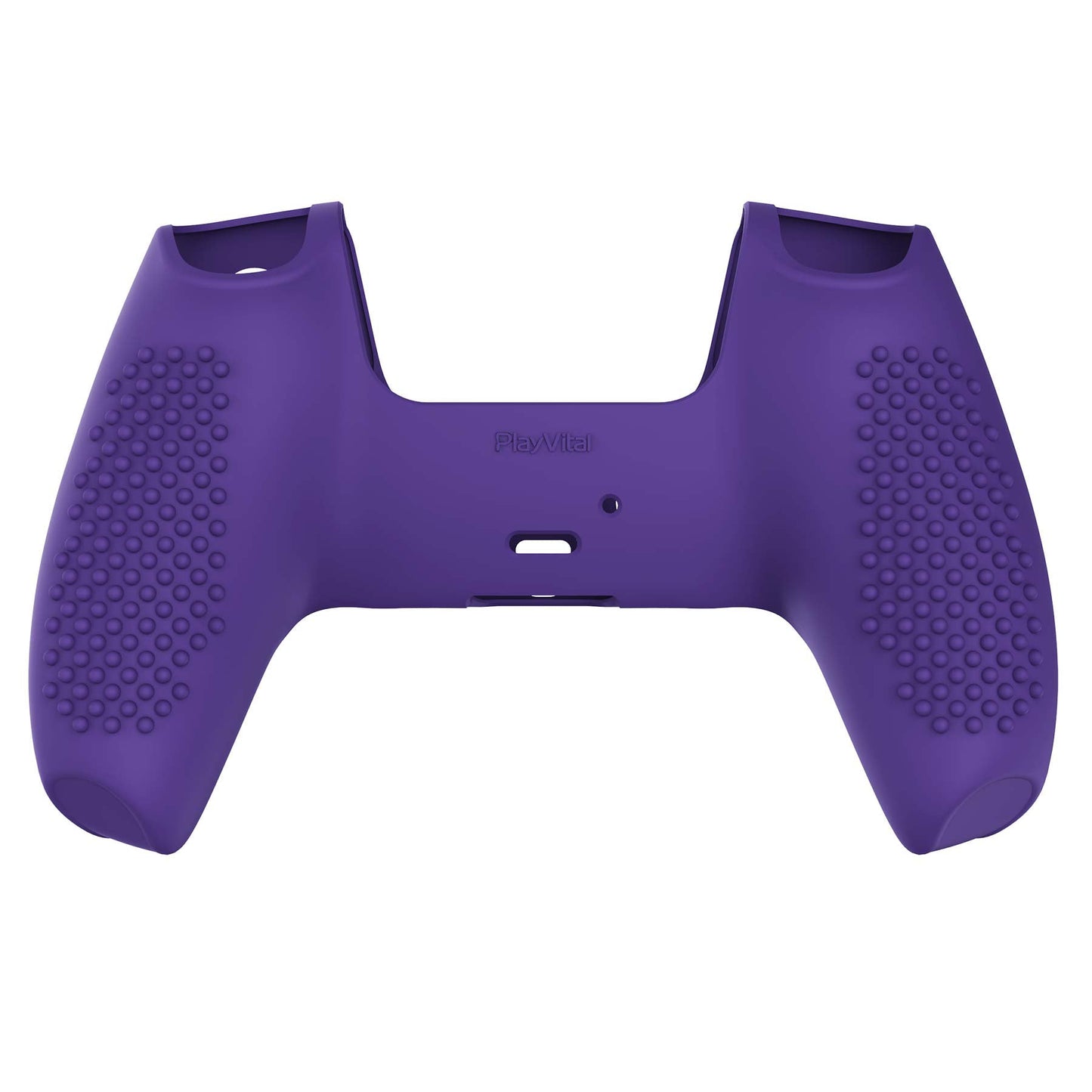 PlayVital 3D Studded Edition Anti-Slip Silicone Cover Skin with Thumb Grip Caps for PS5 Wireless Controller - Purple - TDPF007 PlayVital